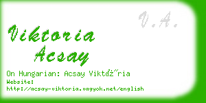 viktoria acsay business card